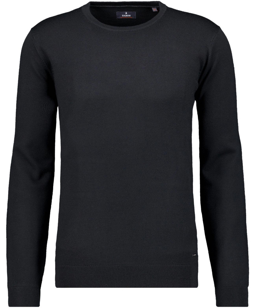 Knitted sweater merino wool, round neck
