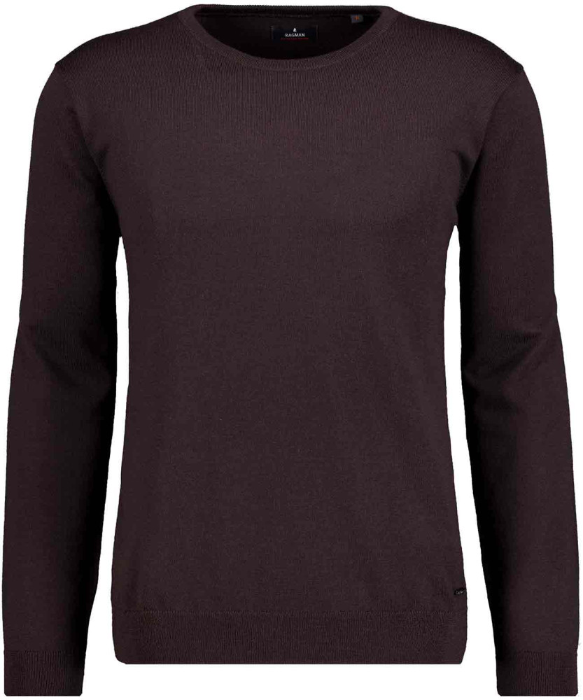 Merino-Strickpullover, Rundhals