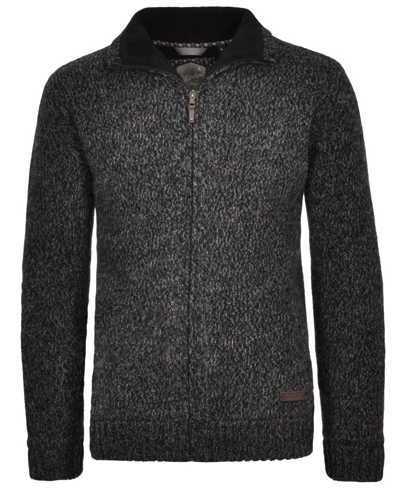 Cardigan mit Stehkragen, gefüttert