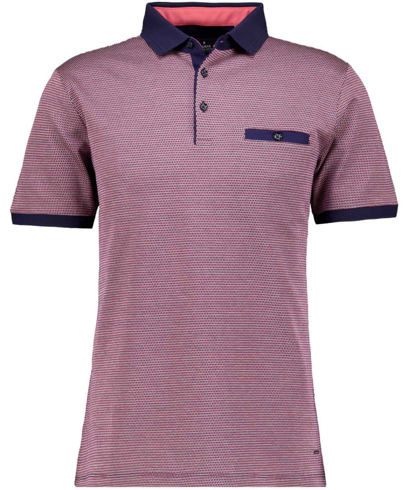 Polo tricolor, mercerized cotton