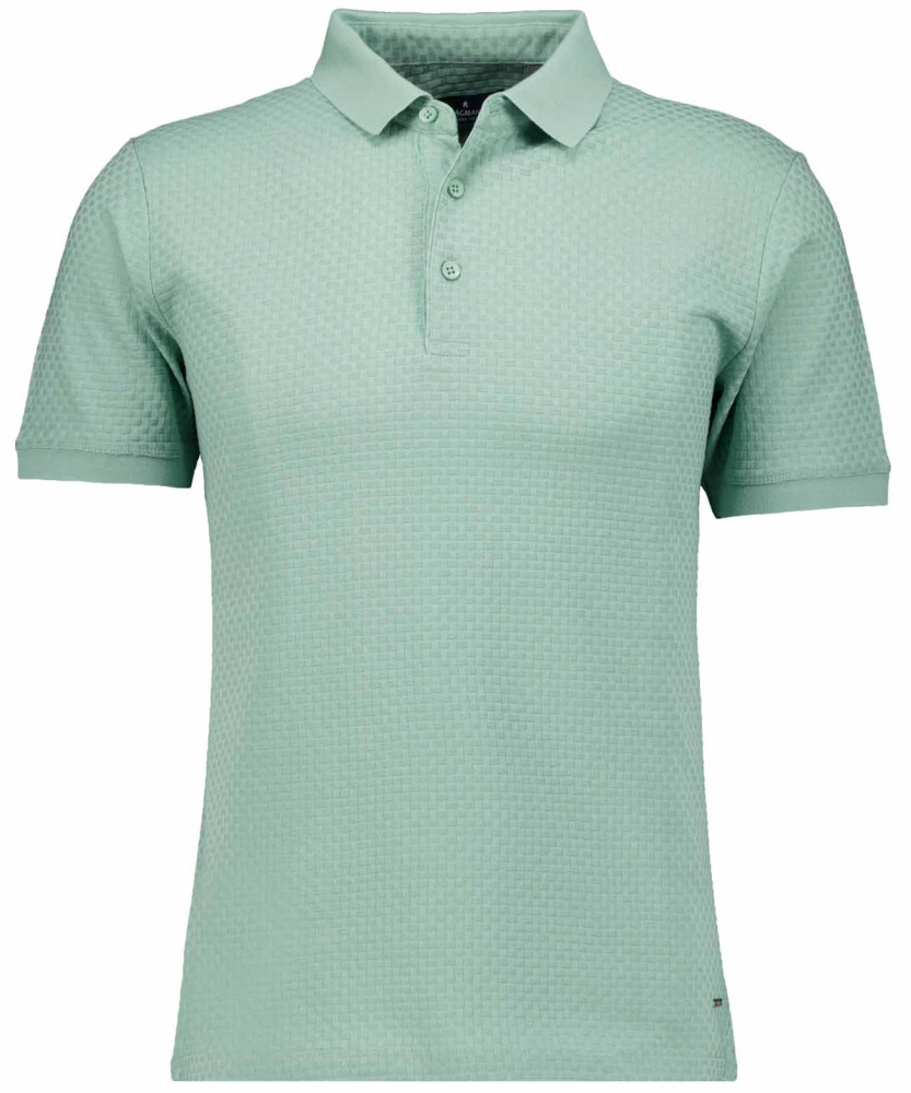 Poloshirt Jacquard, mercerised cotton