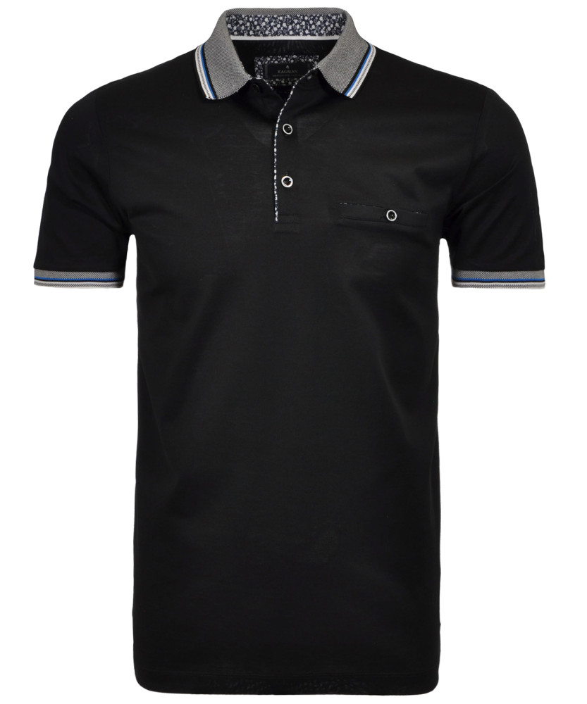 Polo uni, mercerisierte Baumw.