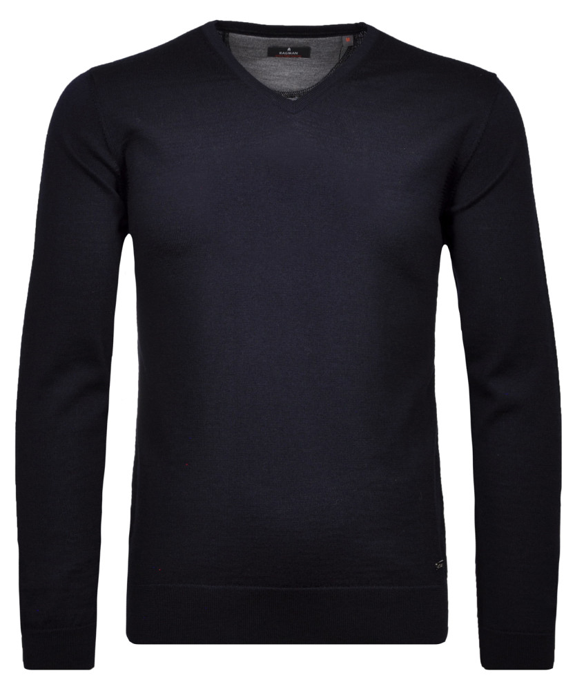 Merino-Pullover V-Ausschnitt