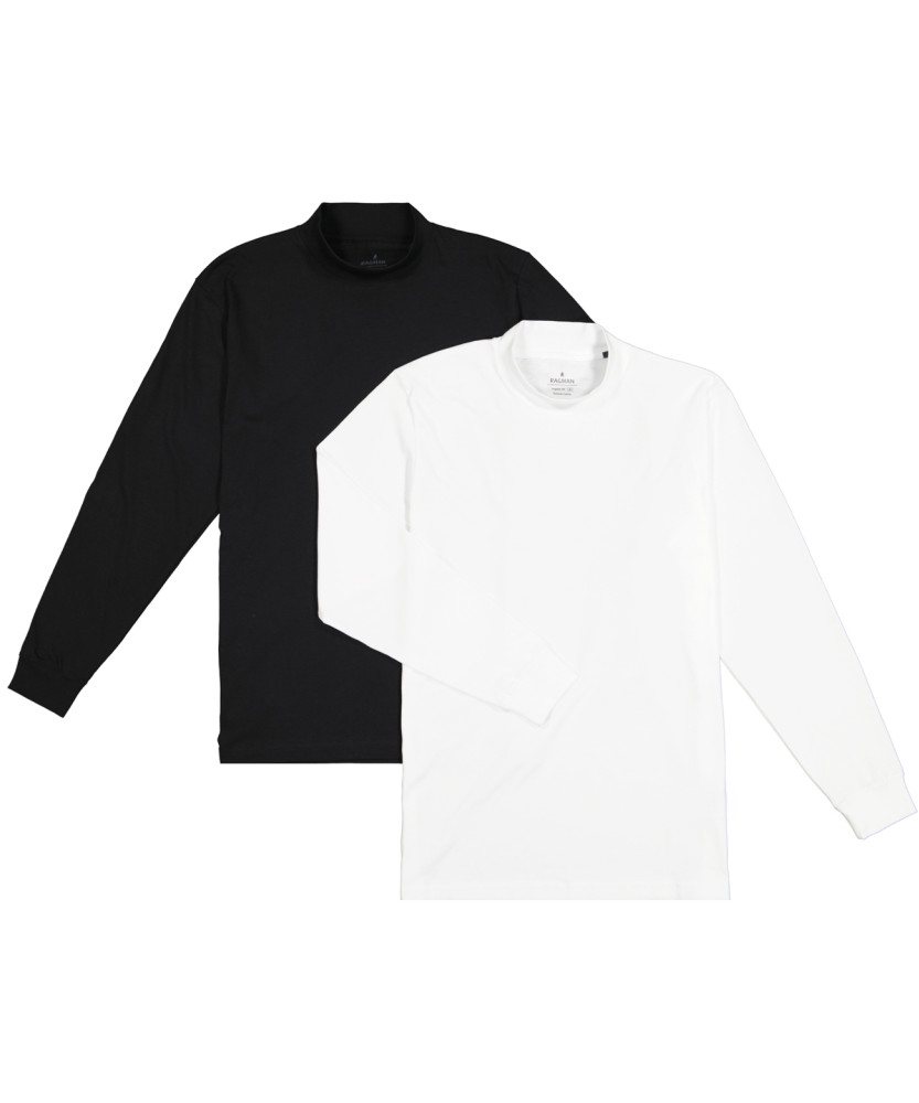 Mock neck T long sleeve 2 Pack