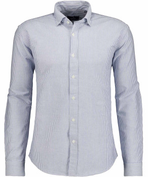 Shirt with concealed button-down