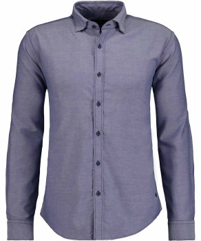 Shirt with concealed button-down