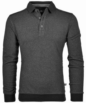 mens polo collar sweatshirt