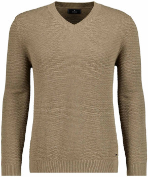 Strickpullover V-Ausschnitt mit Struktur