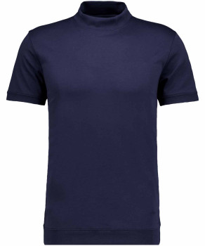 T-Shirt with stand up collar and waistbankd