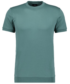 Pima T-Shirt Rundhals mit Bündchen