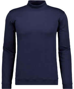 Pima-Shirt mit Bund, Langarm