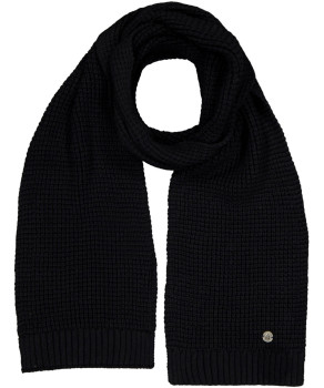 Schal im Waffelstrick, gestreift