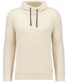 Strick-Pullover mit speziellem Kragen