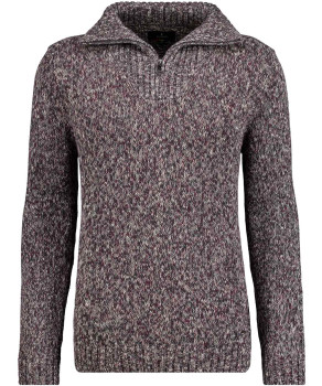 Strickpullover mit Troyer-Kragen