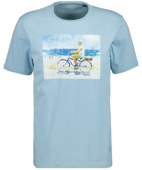 Rundhals-T-Shirt mit Frontprint