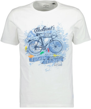 T-shirt mit Frontprint, Rundhals