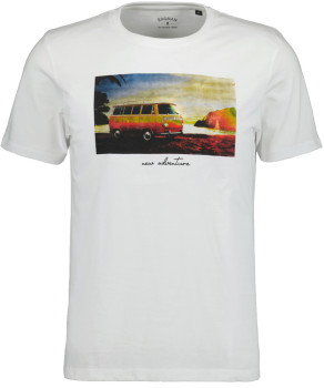 Rundhals-T-Shirt mit Fotoprint