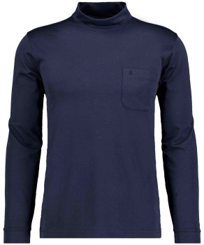 Softknit shirt long sleeve with stand up collar