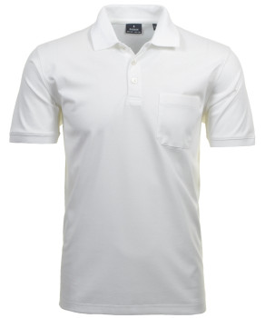 Softknit-Polo mit Brusttasche, kurzarm