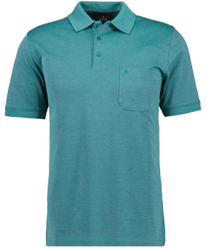 Softknit-Polo mit Brusttasche, kurzarm