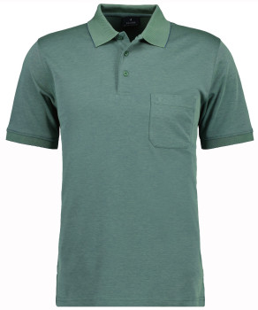 Softknit-Polo mit Brusttasche, kurzarm