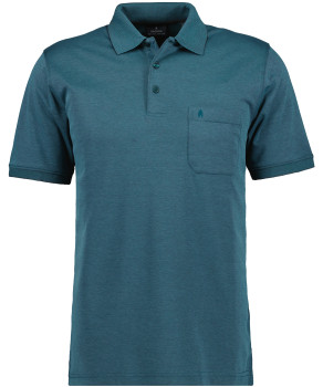 Poloshirt softknit with chest pocket, short sleeve