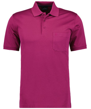 Softknit-Polo mit Brusttasche, kurzarm