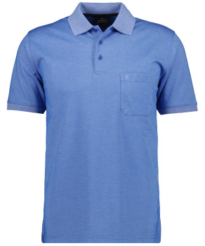 Softknit-Polo mit Brusttasche, kurzarm