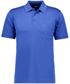 Softknit-Polo mit Brusttasche, kurzarm