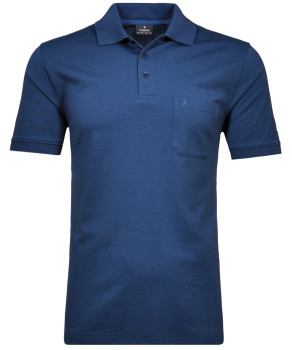 Softknit-Polo mit Brusttasche, kurzarm