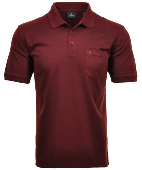LONG & TALL Softknit-Poloshirt mit Brusttasche, Kurzarm