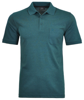 LONG & TALL Softknit-Poloshirt mit Brusttasche, Kurzarm