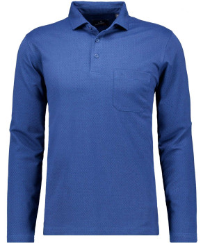 Softknit polo Jacquard, velvet touch