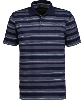 Jersey Softknit-Poloshirt gestreift