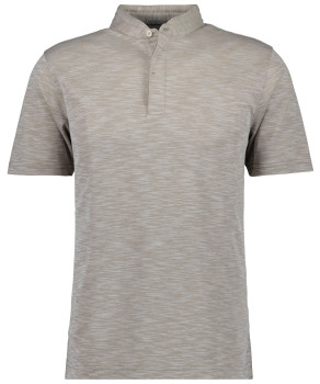 Softknit polo flame design, stand up collar