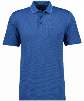 Softknit-Polo gestreift, Flammdesign