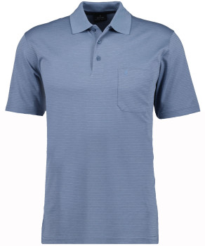 Softknit-Polo with fine stripes