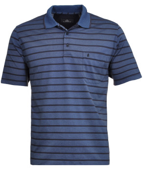 Softknit-Polo Jersey, gestreift