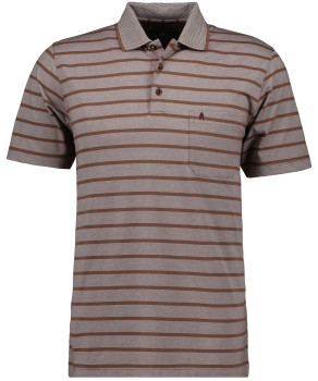 Softknit-Polo Jersey, gestreift