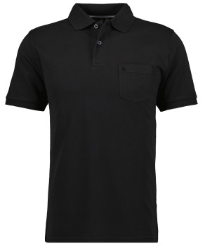 Polo solid with cest pocket, pima cotton