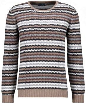 Knitted pullover, striped