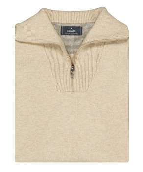 LONG & TALL Strickpullover mit Stehkragen und Zip