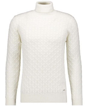 Strickpullover Zopfmuster, Baumwolle/Kaschmir