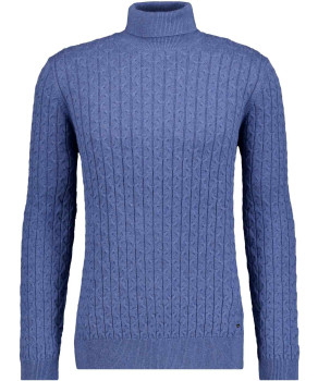 Strickpullover mit Rollkragen, Baumwolle/Kaschmir