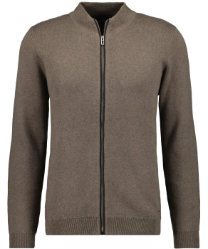 Cardigan with structure, cotton/cashmere
