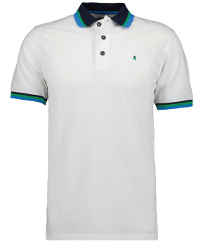 Piqué-Polo uni mit Tipping