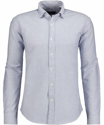 Shirt with concealed button-down 