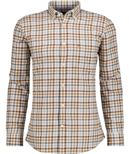 Check shirt with Button-down collar