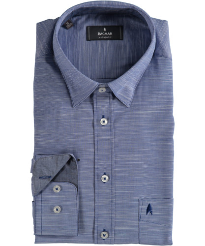 Ragman Herren Strick-Cardigan mit Armpatches