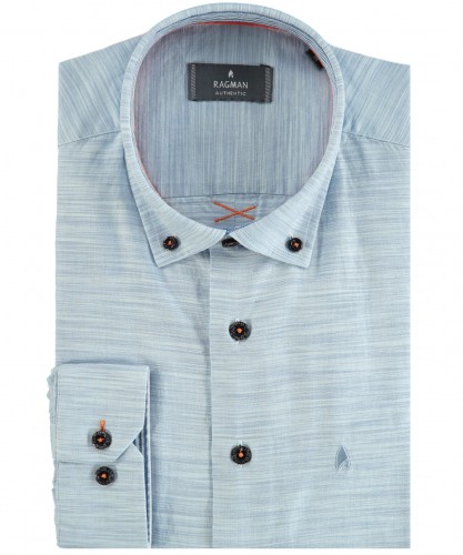 Shirt with button-down collar 